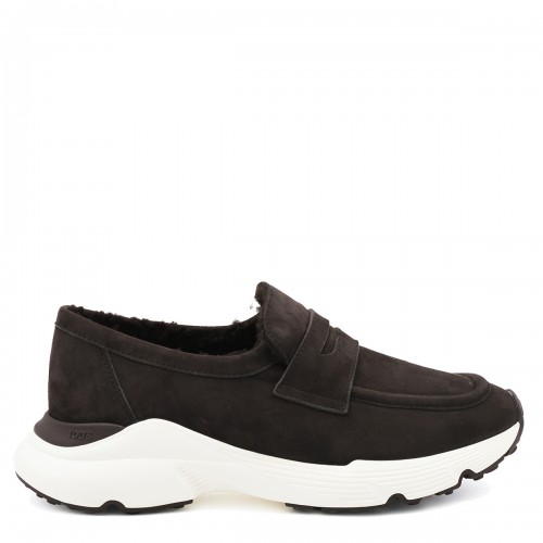 DARK BROWN LEATHER LOAFERS