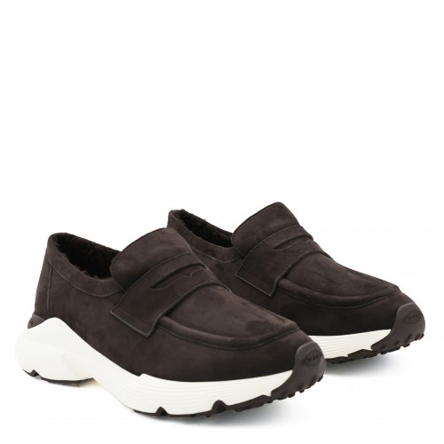 DARK BROWN LEATHER LOAFERS