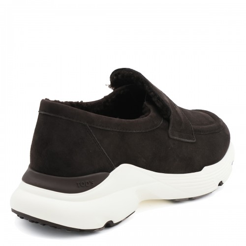 DARK BROWN LEATHER LOAFERS