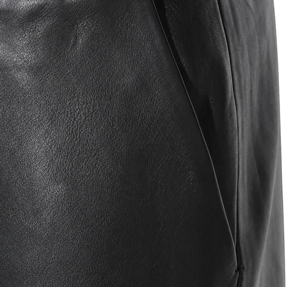 BLACK LEATHER MINI SKIRT