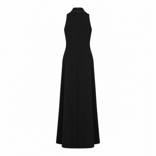 BLACK CREPE EVENING DRESS 2