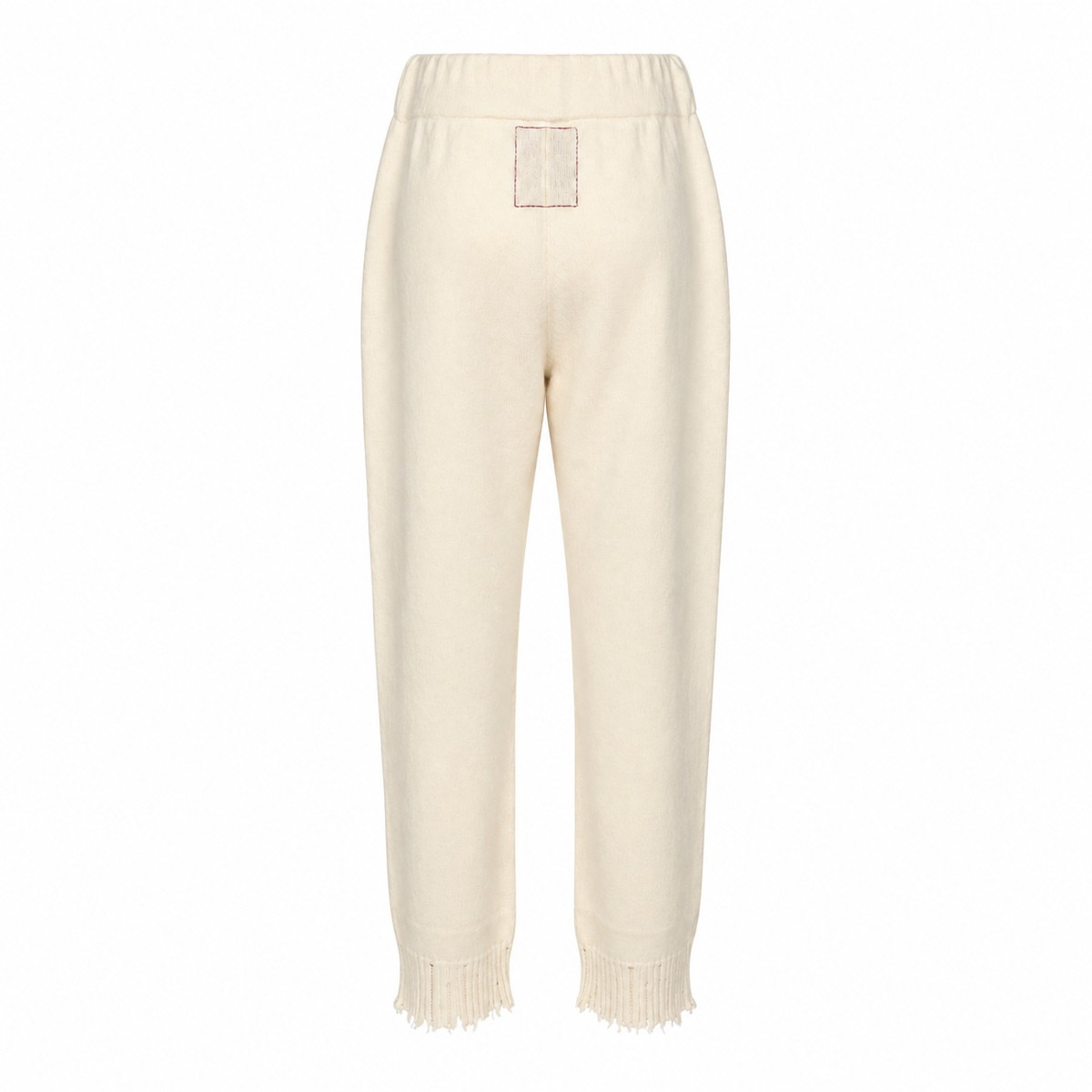 WHITE CASHMERE TROUSERS
