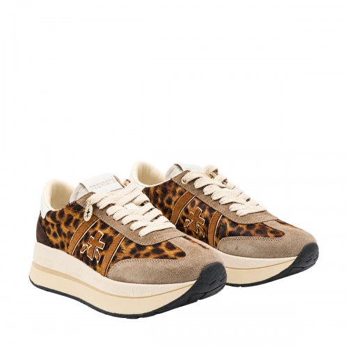 BROWN SUEDE LAURYN SNEAKERS