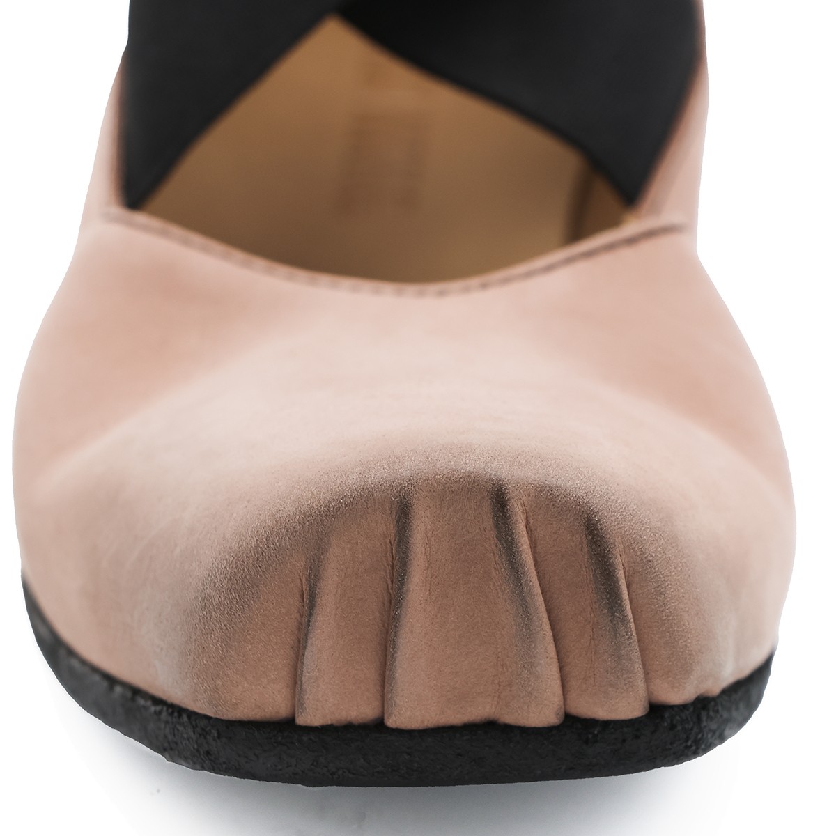 PINK LEATHER BALLET FLATS