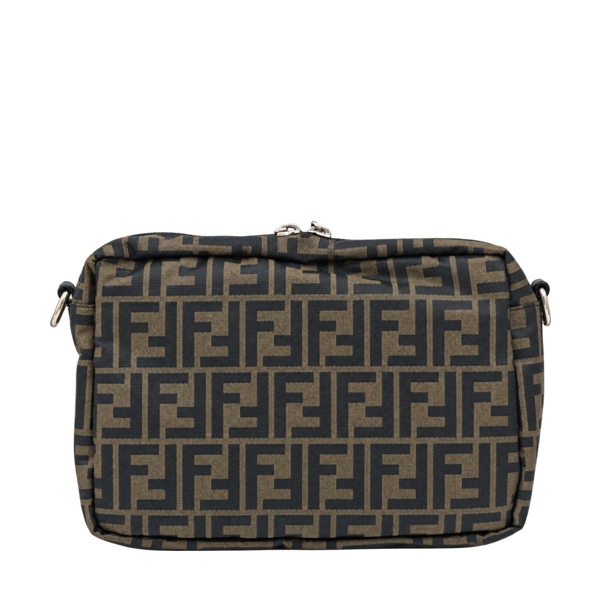 BROWN TECHNICAL FABRIC CAMERA BAG