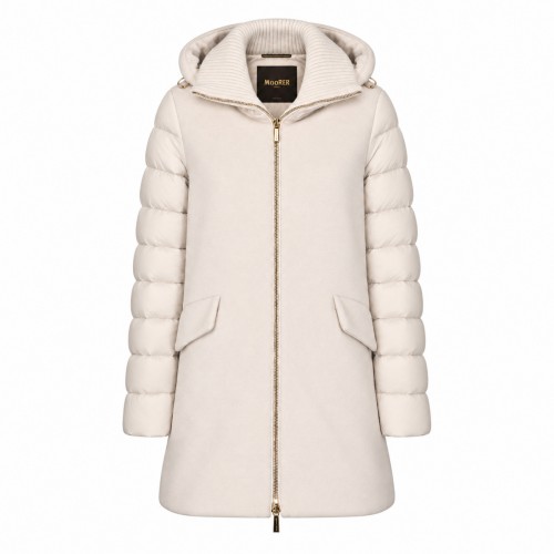 CREAM PUFFER JACKET