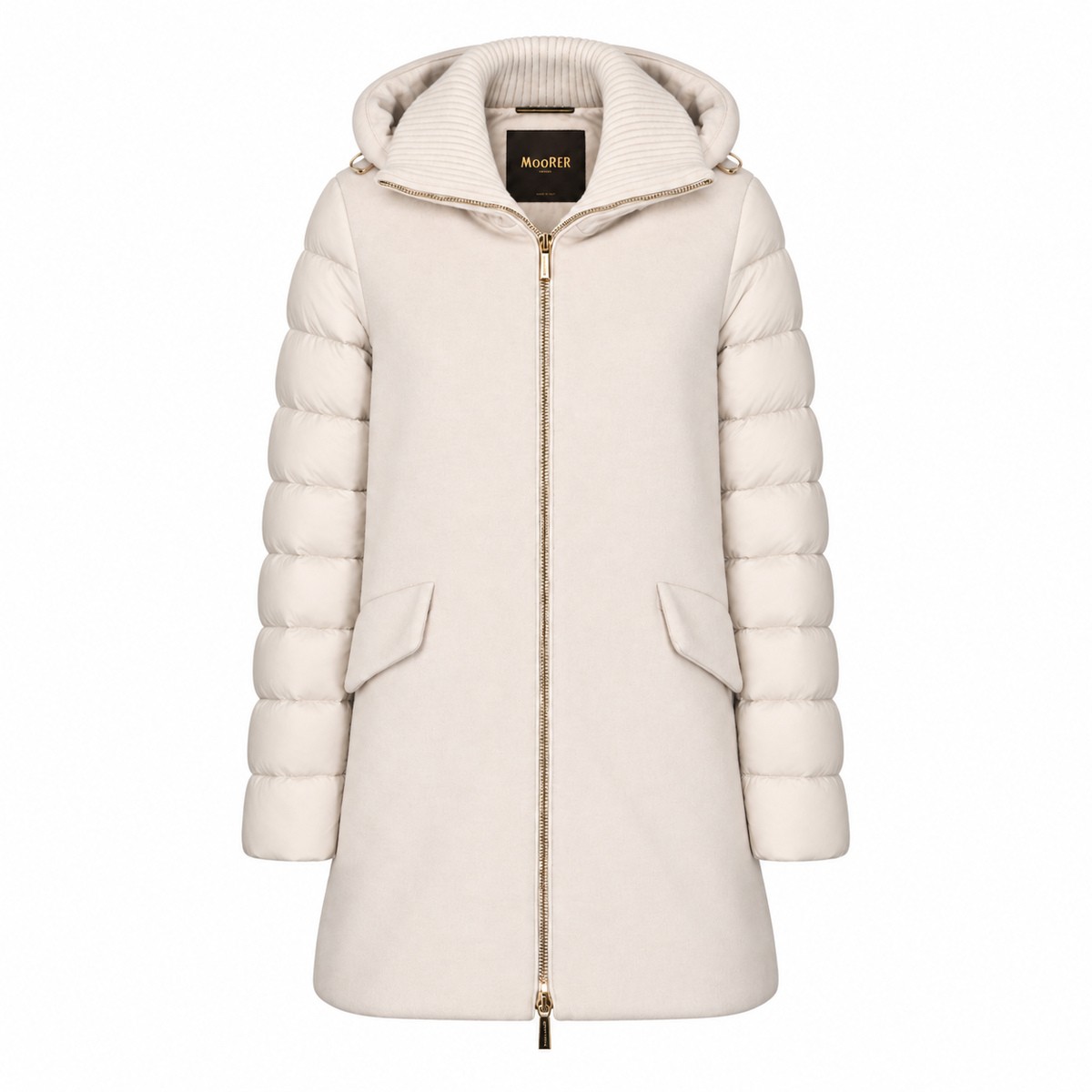 CREAM PUFFER JACKET