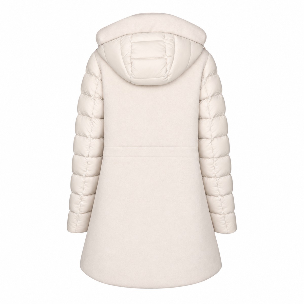 CREAM PUFFER JACKET