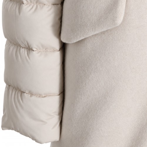 CREAM PUFFER JACKET