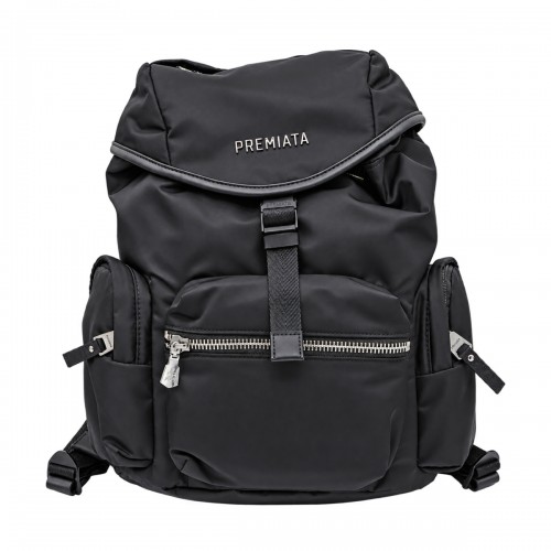 BLACK NYLON LYN BACKPACK