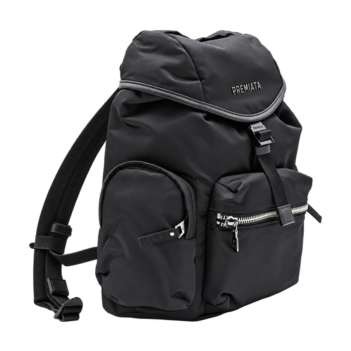 BLACK NYLON LYN BACKPACK