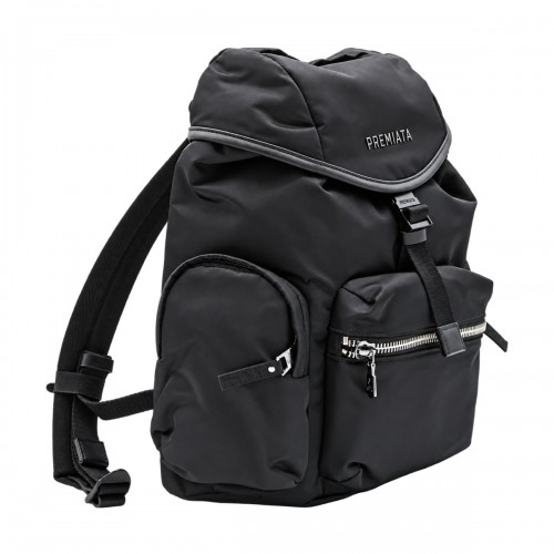 BLACK NYLON LYN BACKPACK