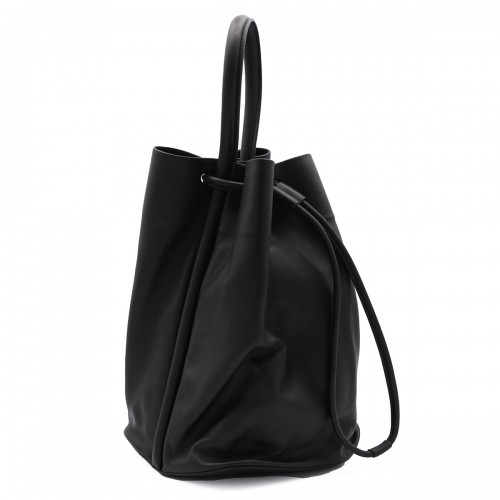 BLACK LEATHER MEDIUM SAC BAG