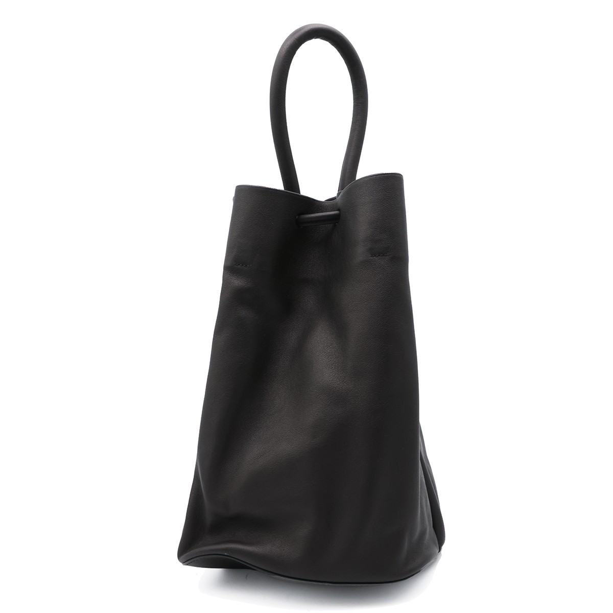BLACK LEATHER MEDIUM SAC BAG