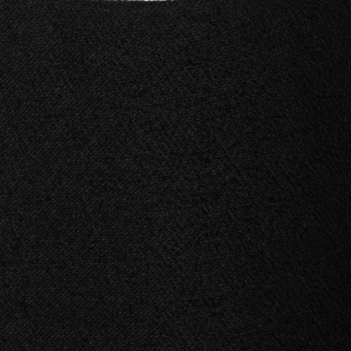 BLACK WOOL BOUCLE MIDI SKIRT