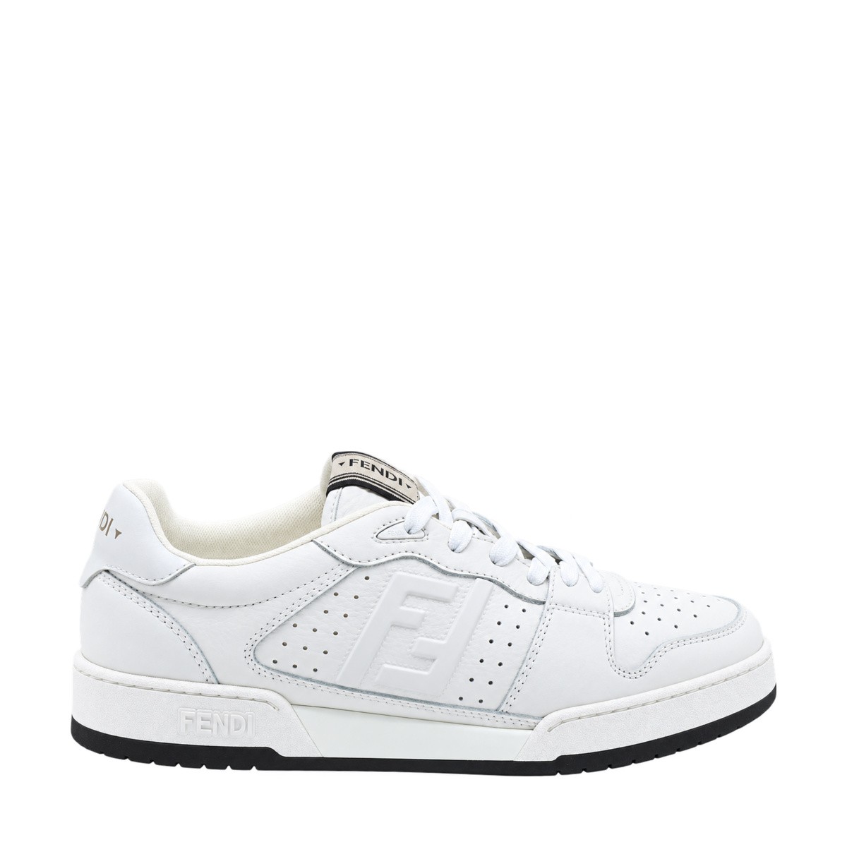 WHITE LEATHER FENDI MATCH SNEAKERS