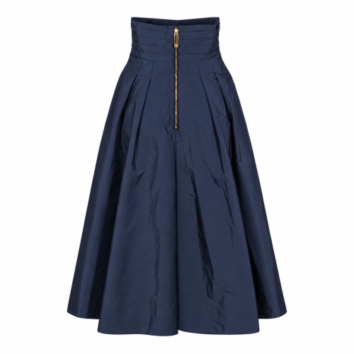 BLUE MIDI SKIRT 2
