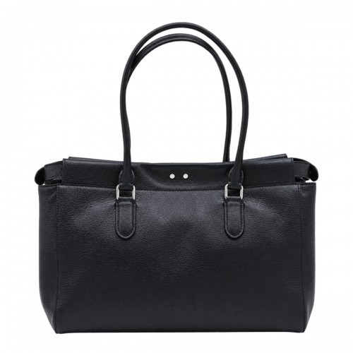 BLACK LEATHER PEEKABOO TOTE SMALL BAG