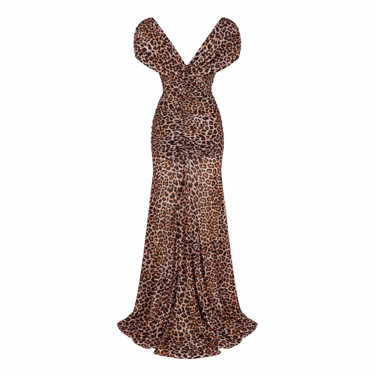 BROWN JERSEY DRESS