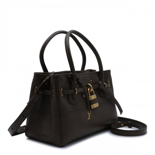 BROWN LEATHER PADDINGTON SLING BAG