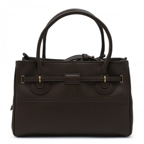 BROWN LEATHER PADDINGTON SLING BAG