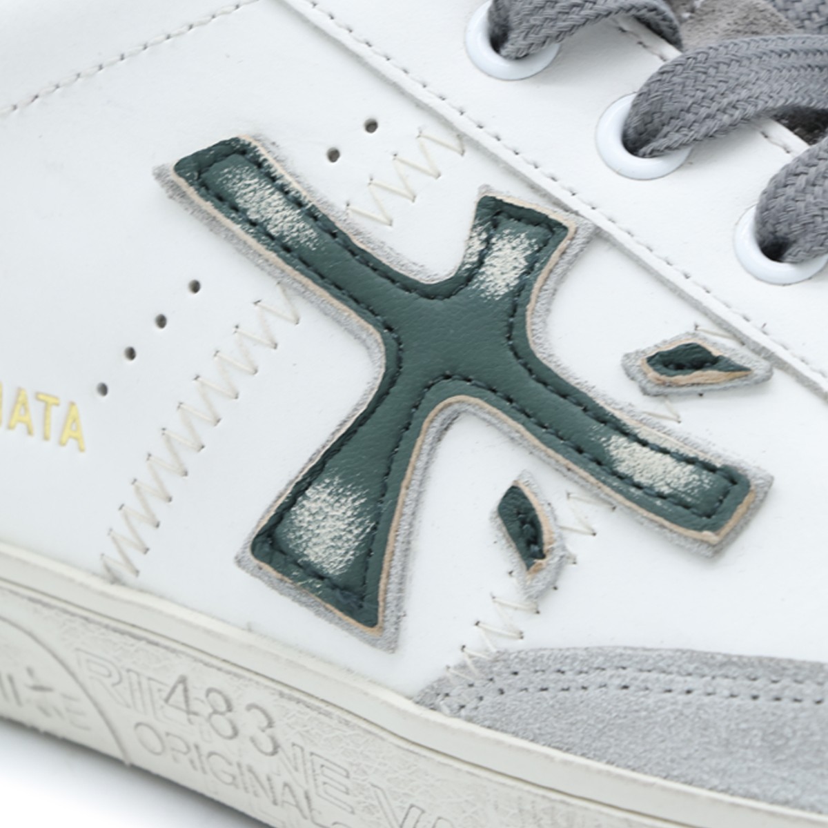 WHITE LEATHER STEVEN SNEAKERS
