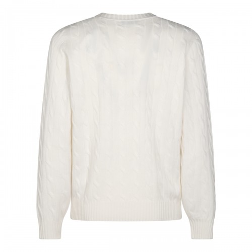 WHITE CASHMERE CABLE-KNIT... 2