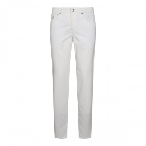 WHITE COTTON TROUSERS
