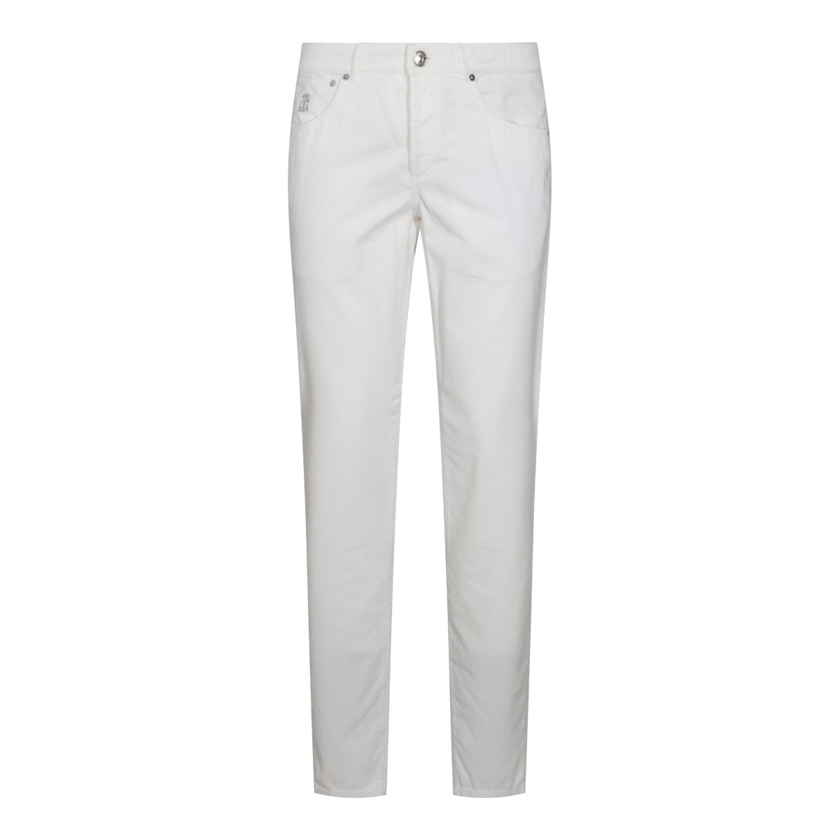 WHITE COTTON TROUSERS