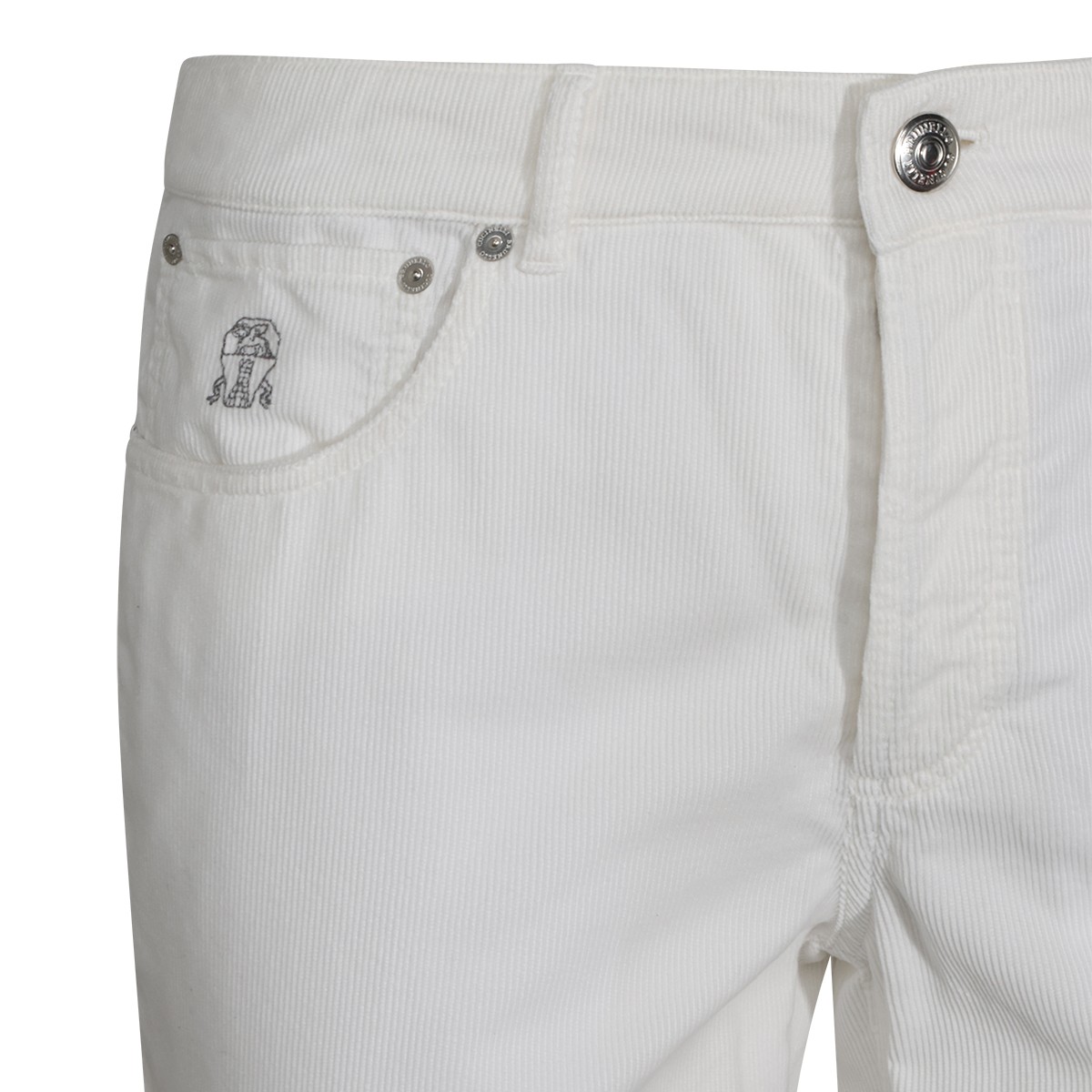 WHITE COTTON TROUSERS