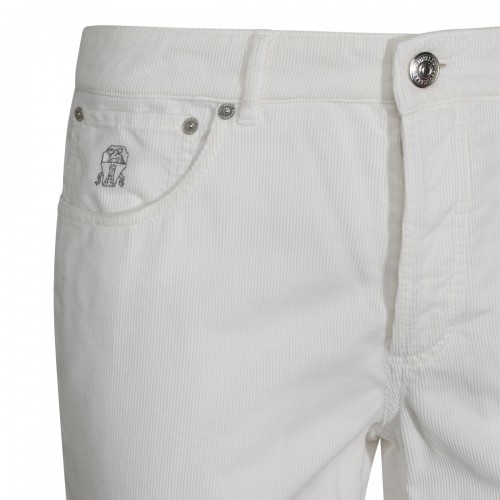 WHITE COTTON TROUSERS