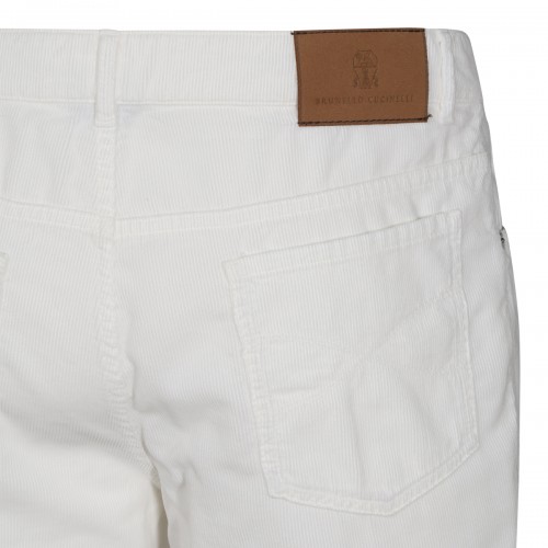 WHITE COTTON TROUSERS