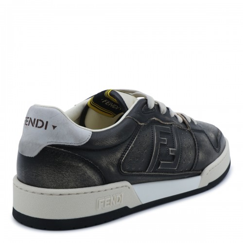 BLACK LEATHER FENDI MATCH SNEAKERS