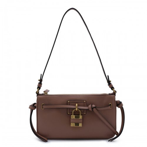 BROWN LEATHER MINI PADDINGTON SLING POUCH