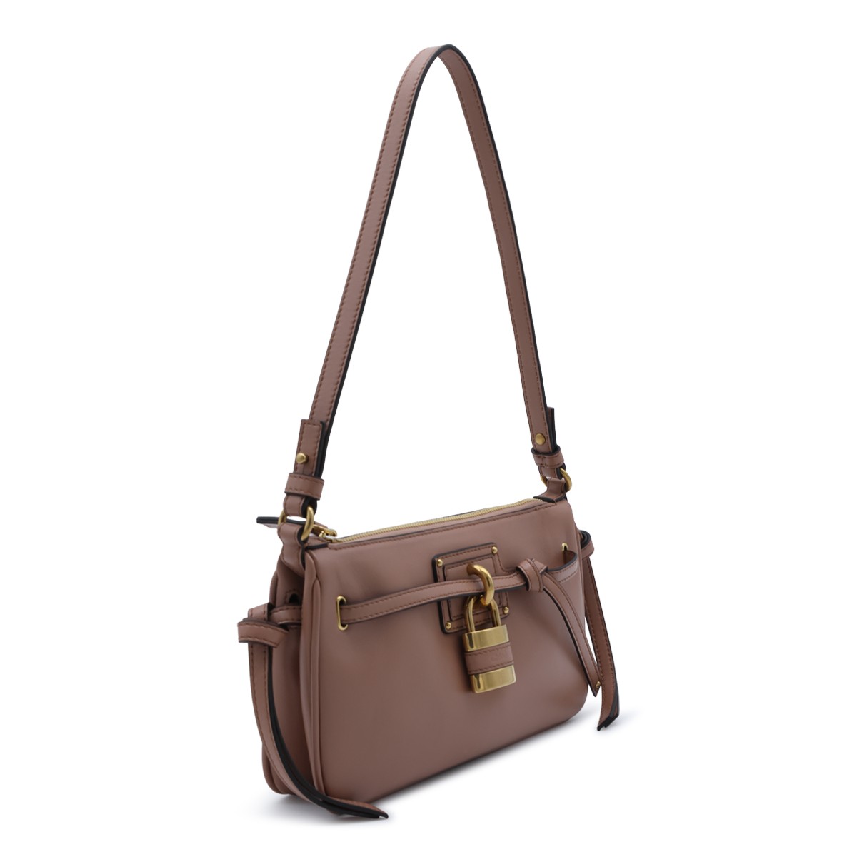BROWN LEATHER MINI PADDINGTON SLING...