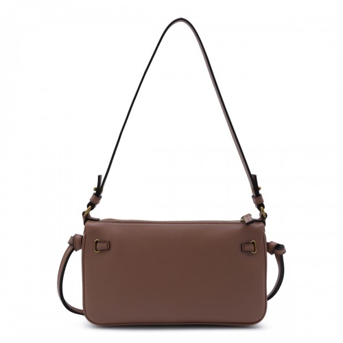 BROWN LEATHER MINI PADDINGTON SLING POUCH