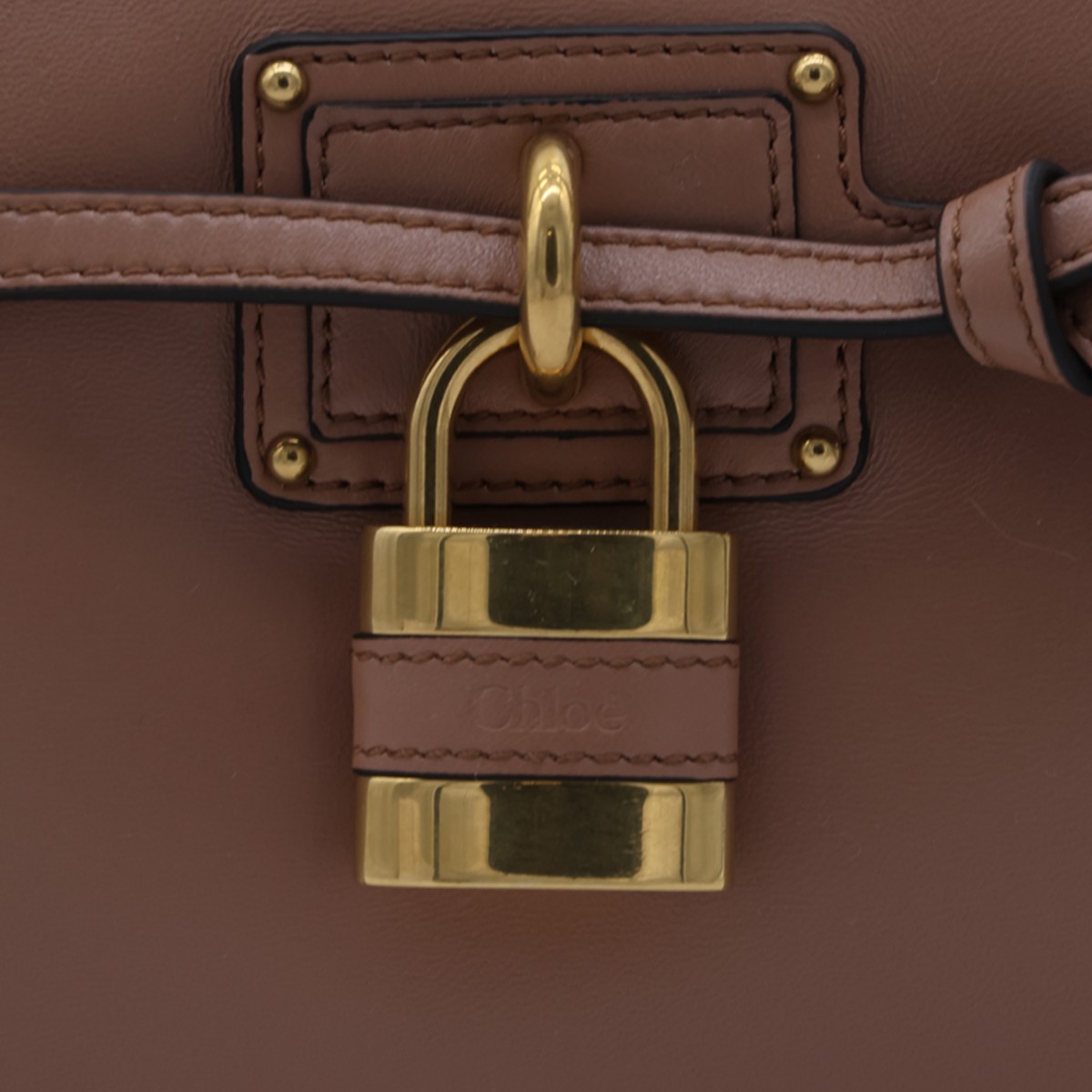 BROWN LEATHER MINI PADDINGTON SLING...