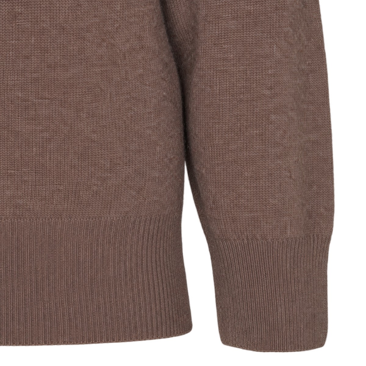 BROWN WOOL KNITWEAR