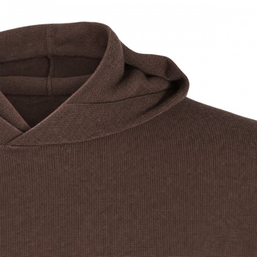 BROWN WOOL KNITWEAR