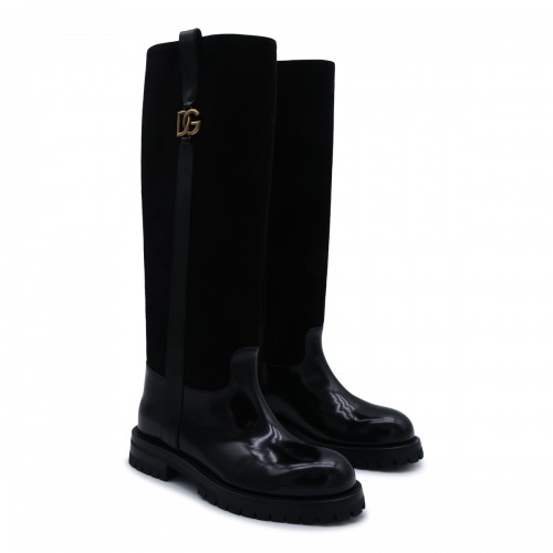 BLACK SUEDE BOOTS