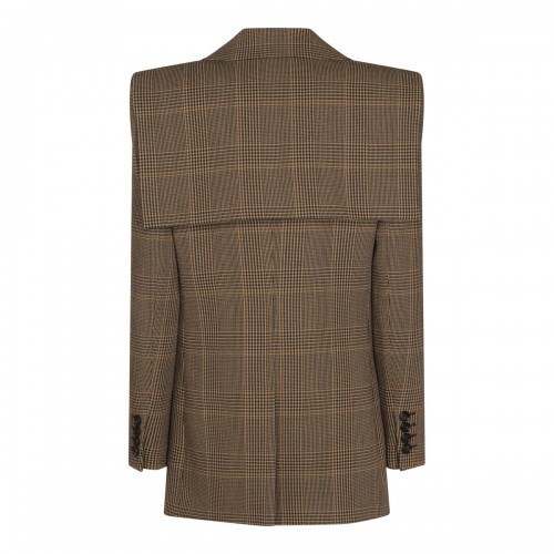 BROWN WOOL TAILORED JACKET 2