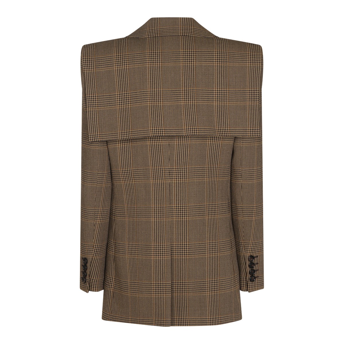BROWN WOOL TAILORED JACKET