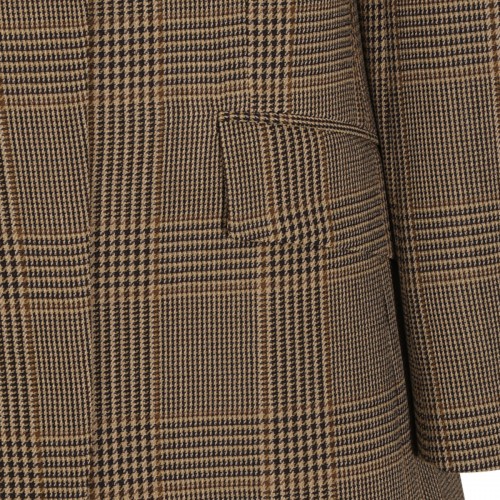 BROWN WOOL TAILORED JACKET