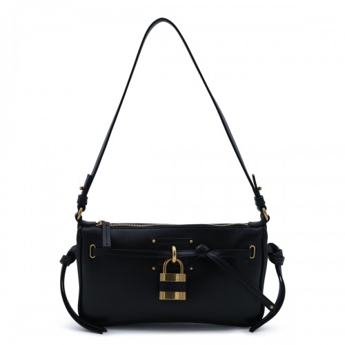 BLACK LEATHER MINI...