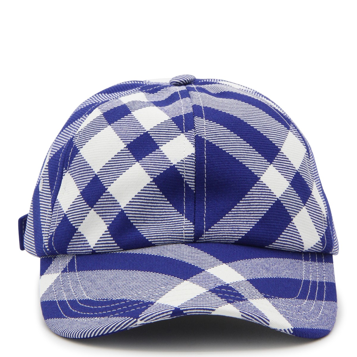 BLUE WOOL BLEND KNIGHT IP CHECK BASEBALL CAP