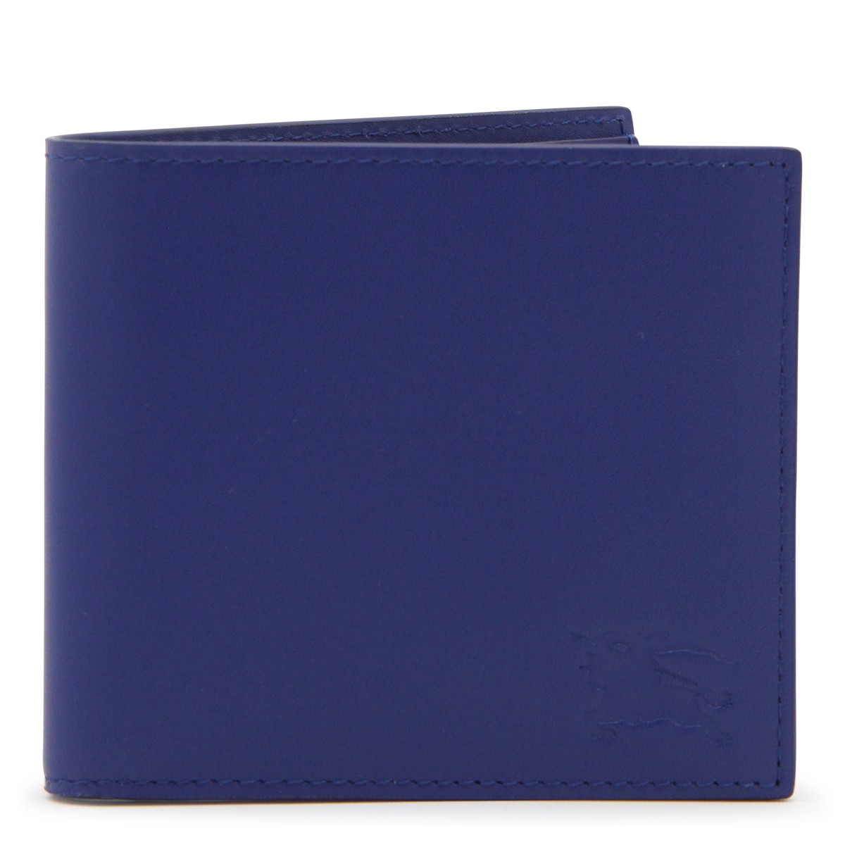 BLUE LEATHER EQUESTRIAN KNIGHT WALLET