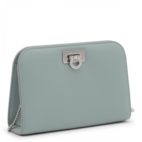 SILVER-TONE LEATHER WANDA CROSSBODY BAG