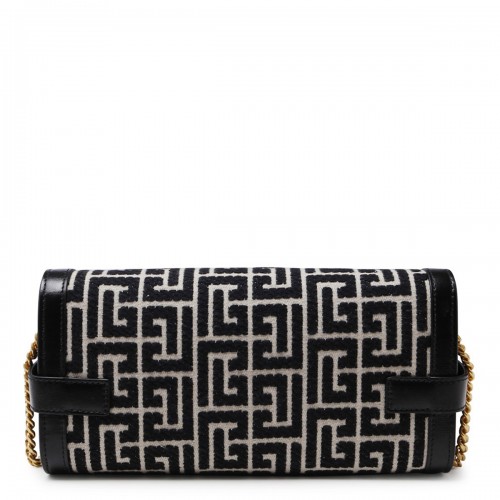 IVORY AND BLACK CANVAS B-BUZZ POUCHE