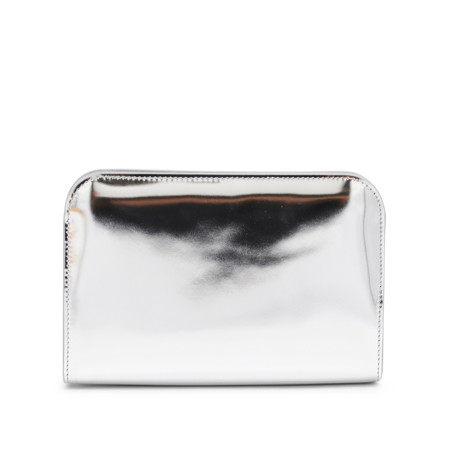 SILVER-TONE LEATHER WANDA CROSSBODY BAG