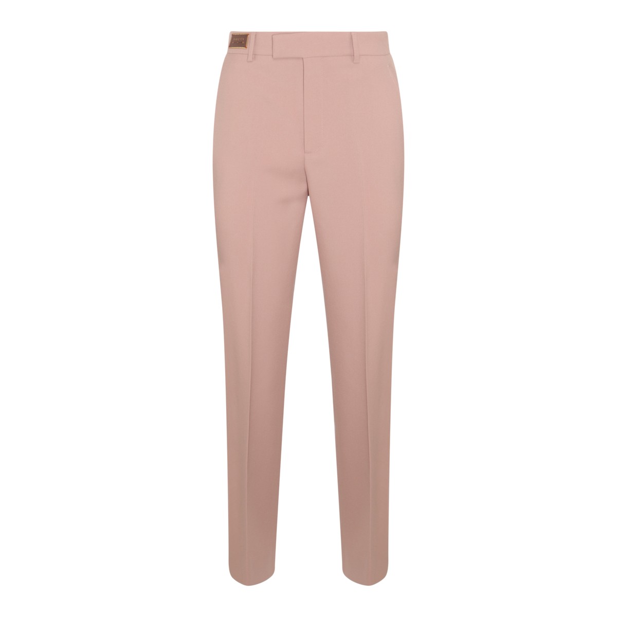LIGHT PINK WOOL TROUSERS